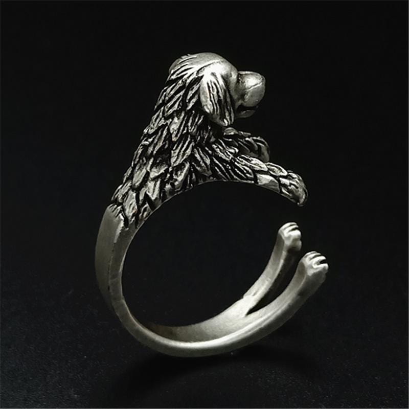 PET DOG STAINLESS STEEL ADJUSTABLE RING