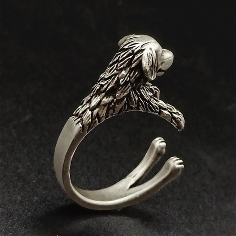 PET DOG STAINLESS STEEL ADJUSTABLE RING