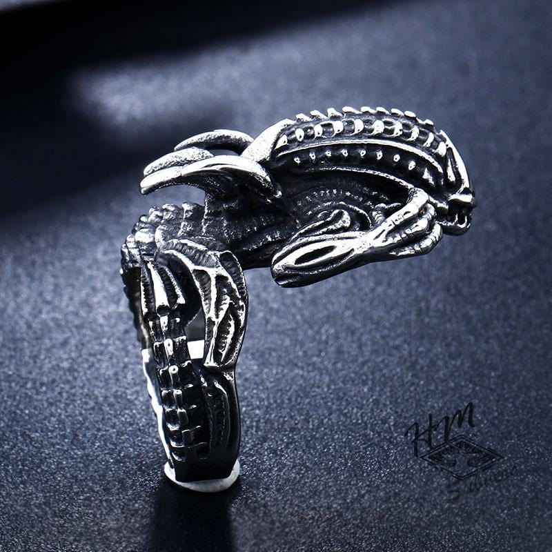 TERROR ALIEN STAINLESS STEEL RING