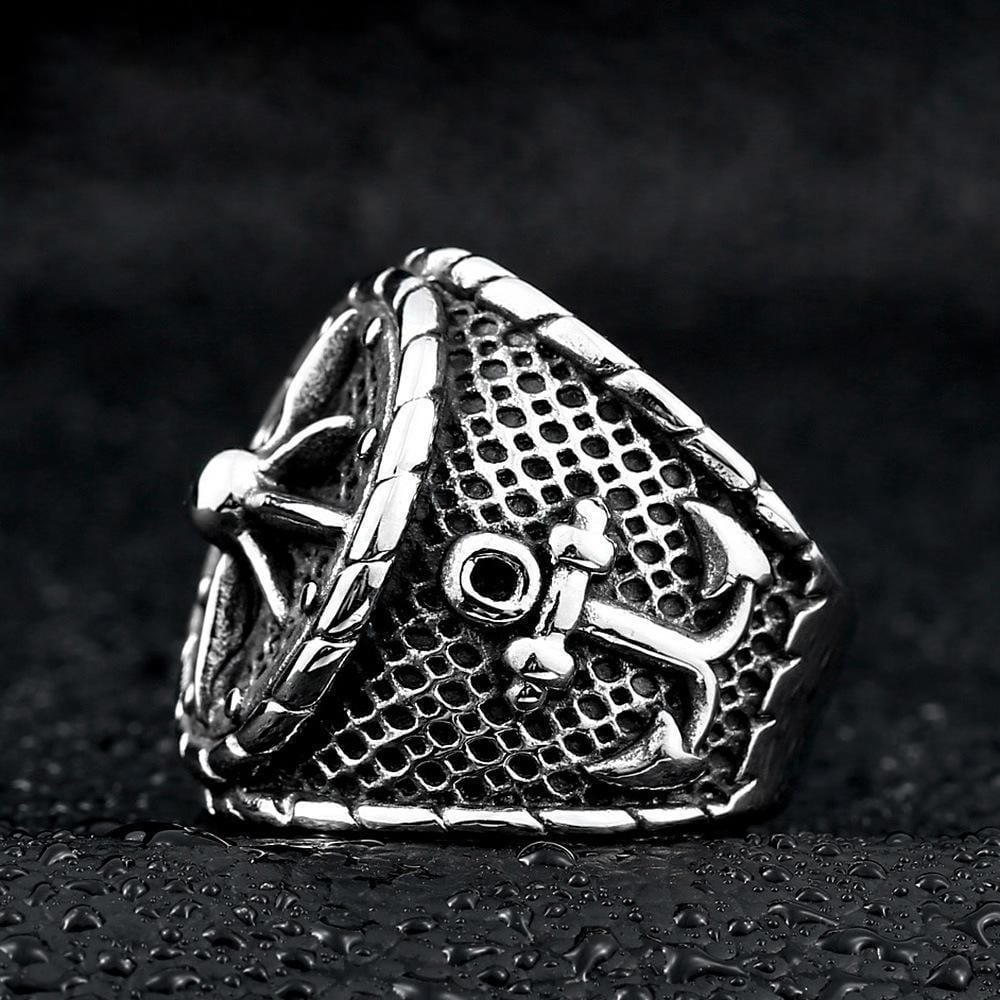 THE NORTH STAR STAINLESS STEEL RING