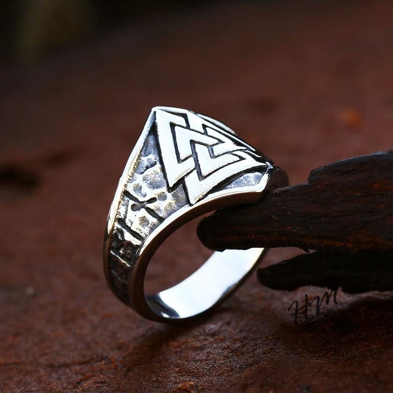 VIKING STACKING TRIANGLE STAINLESS STEEL RING