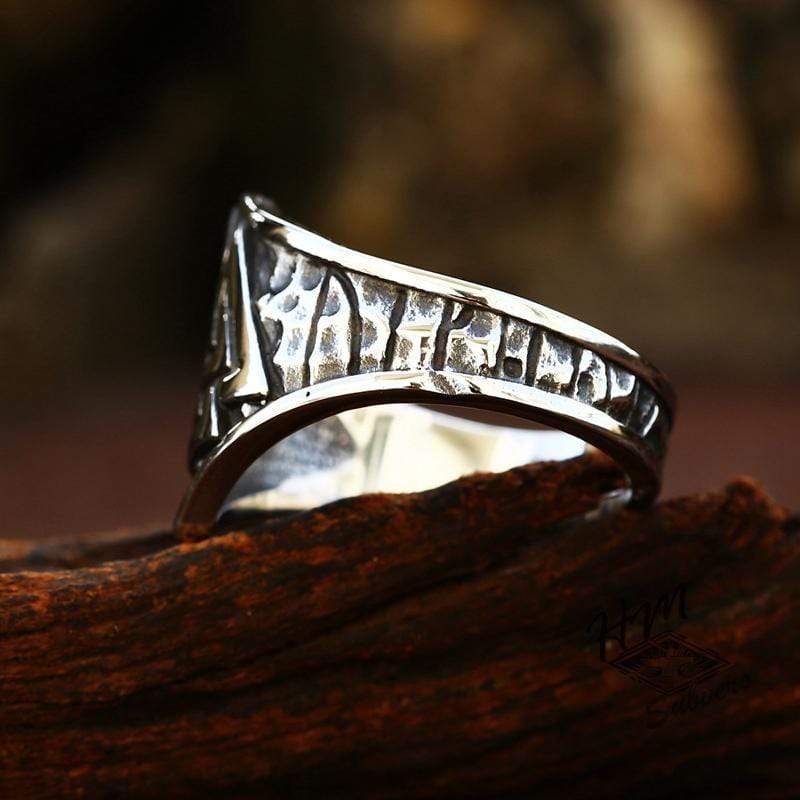 VIKING STACKING TRIANGLE STAINLESS STEEL RING
