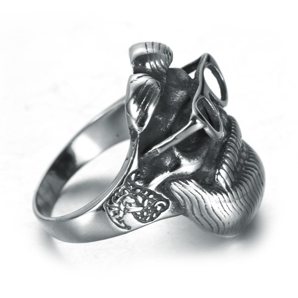 VINTAGE BEARDED BIKER RING