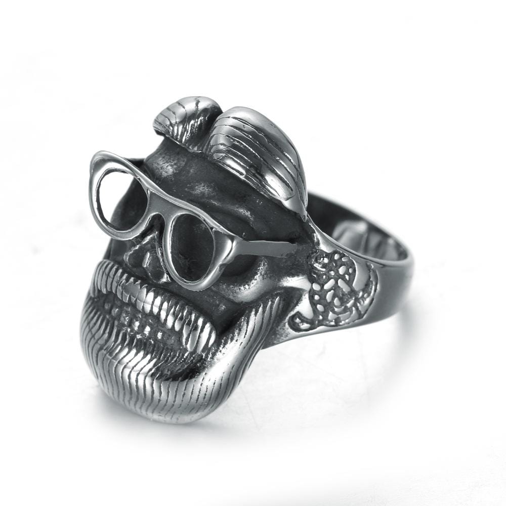 VINTAGE BEARDED BIKER RING