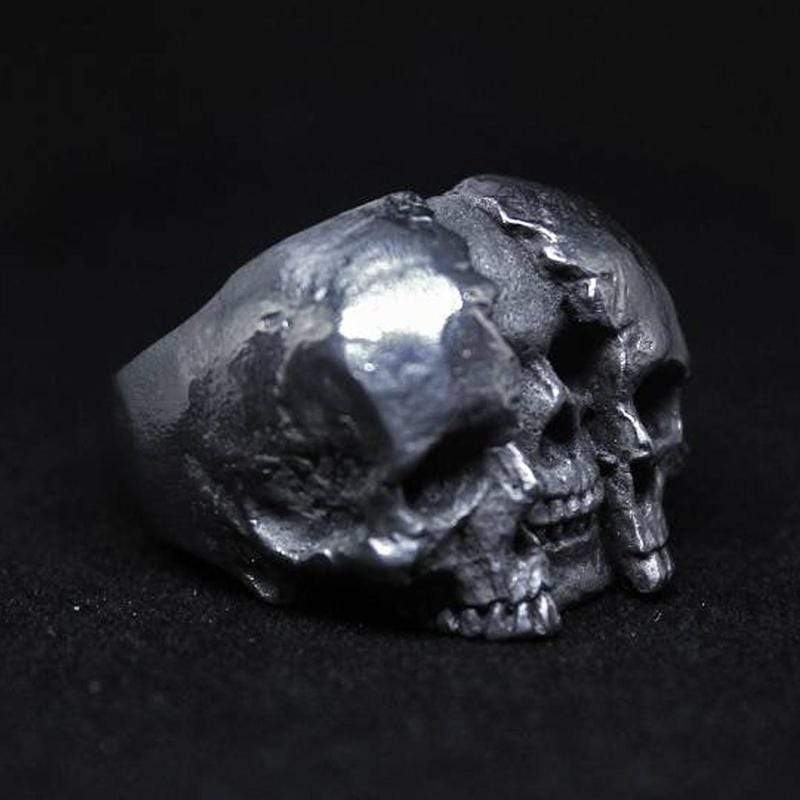 VINTAGE DOUBLE SIDED SKULL RING