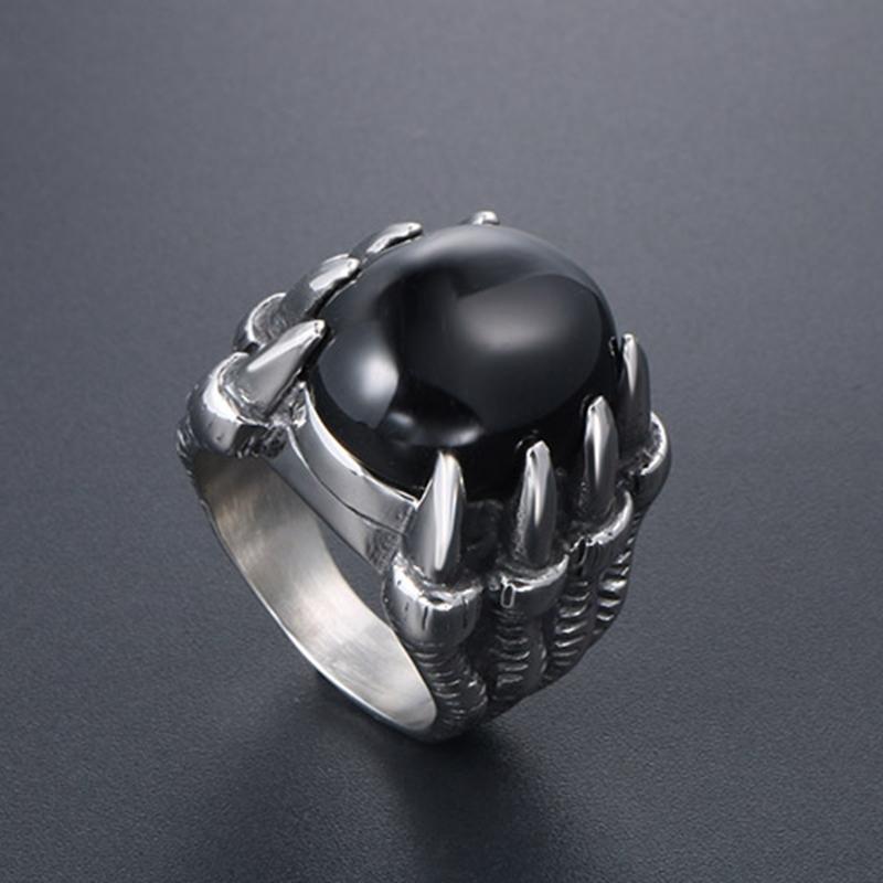 VINTAGE DRAGON CLAW GEMSTONE RING