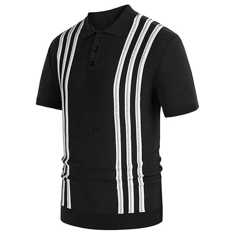 Noble Wear Striped Casual Polo