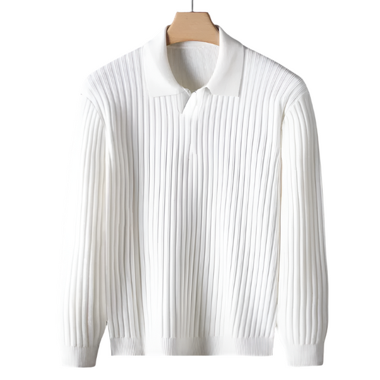 Noble Wear Aspen V-Neck Polo Sweater