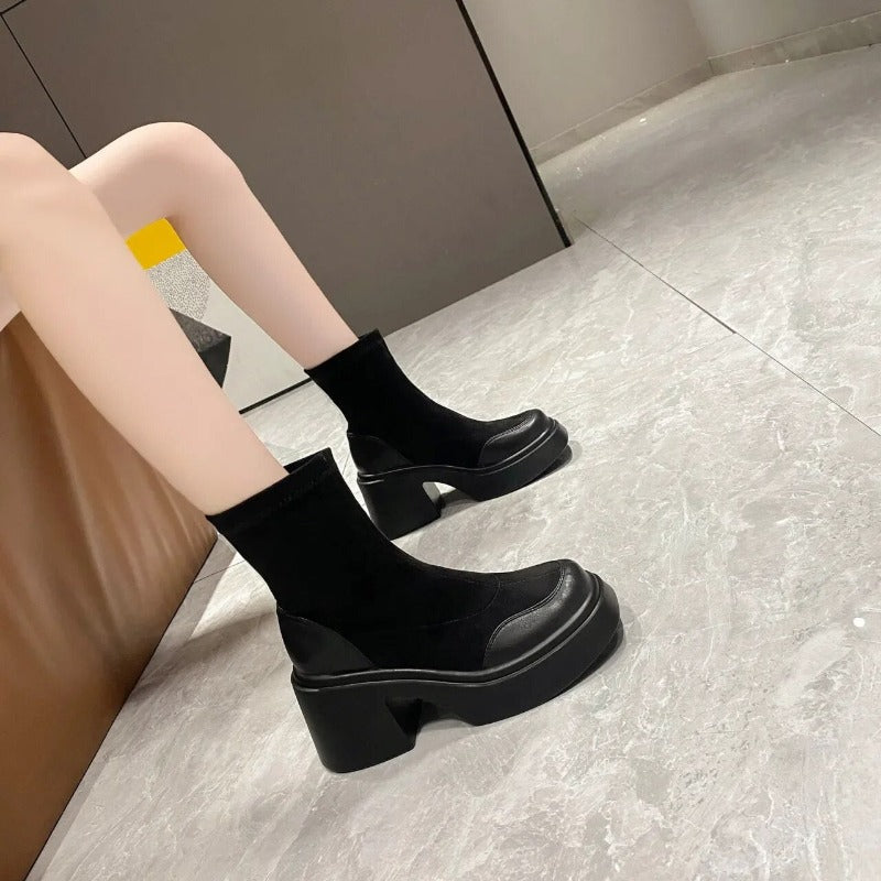 Camila Suede Platform Boots
