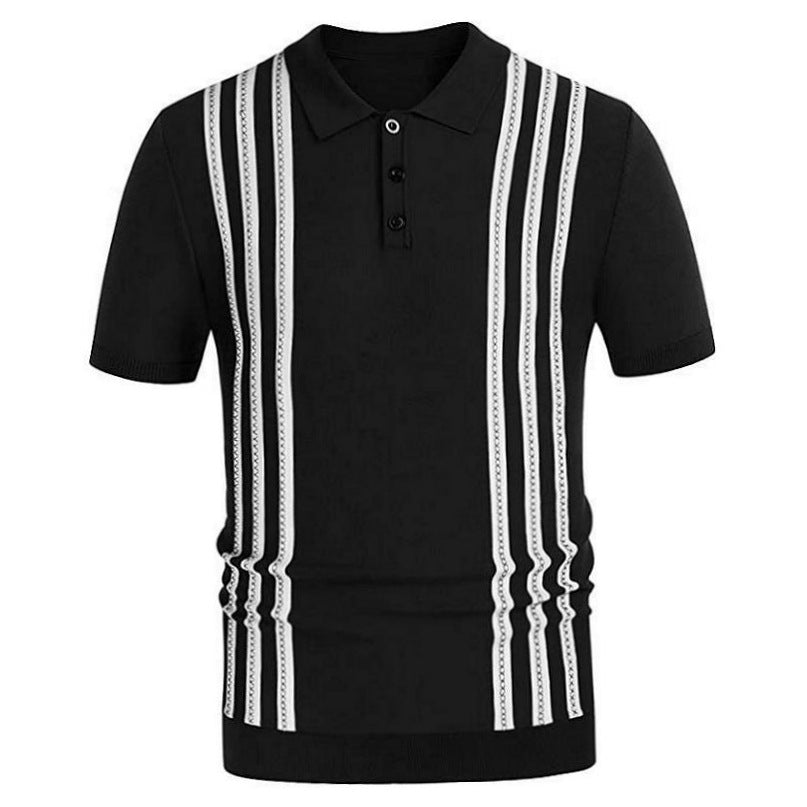 Noble Wear Striped Casual Polo