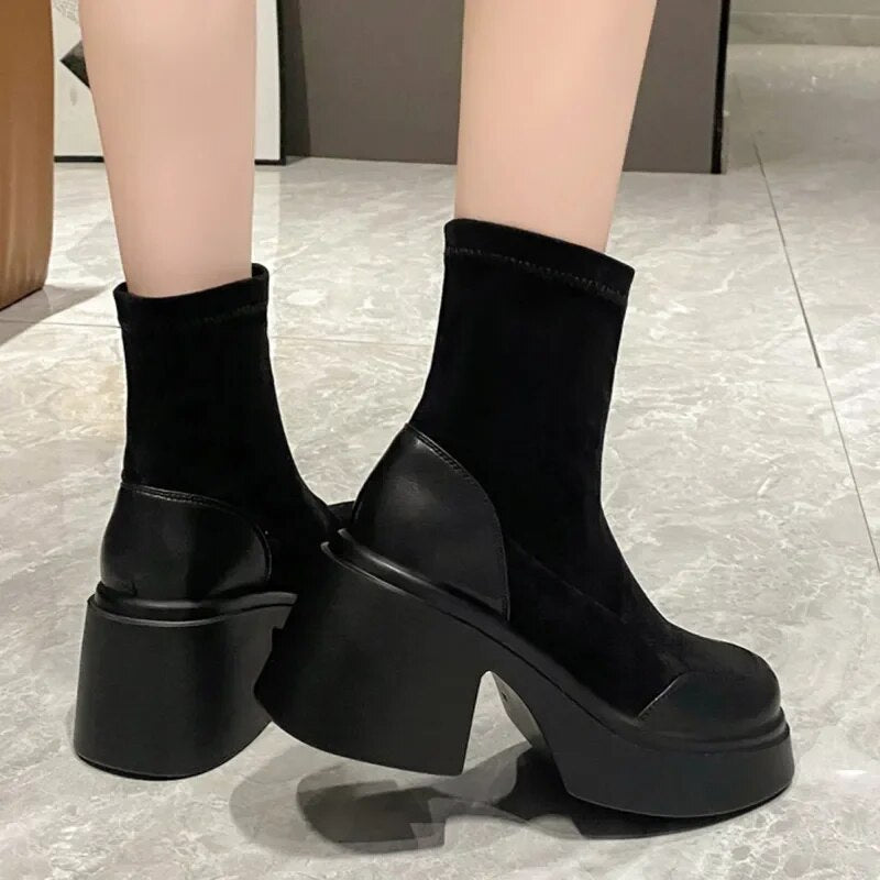 Camila Suede Platform Boots