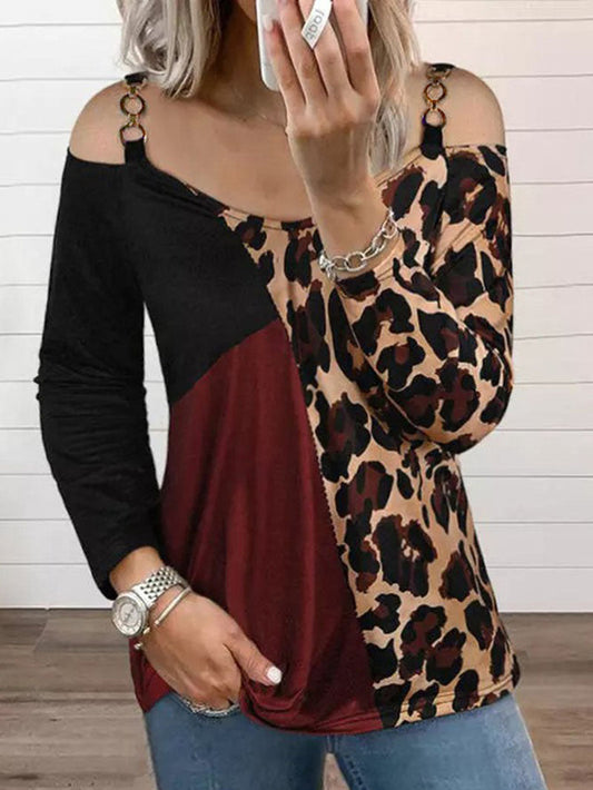 Leopard Stitch Sling Top