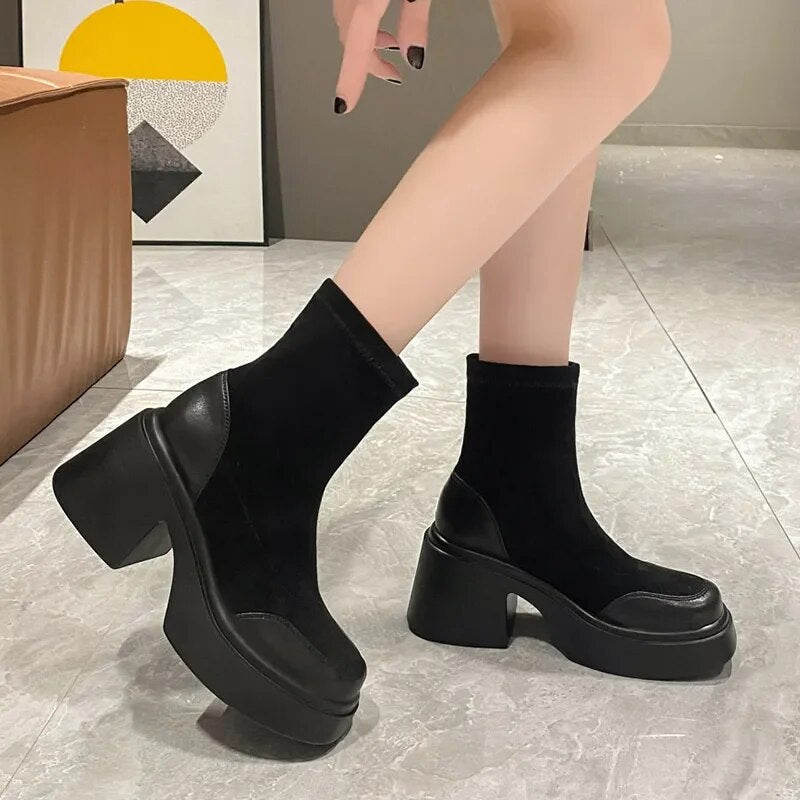 Camila Suede Platform Boots