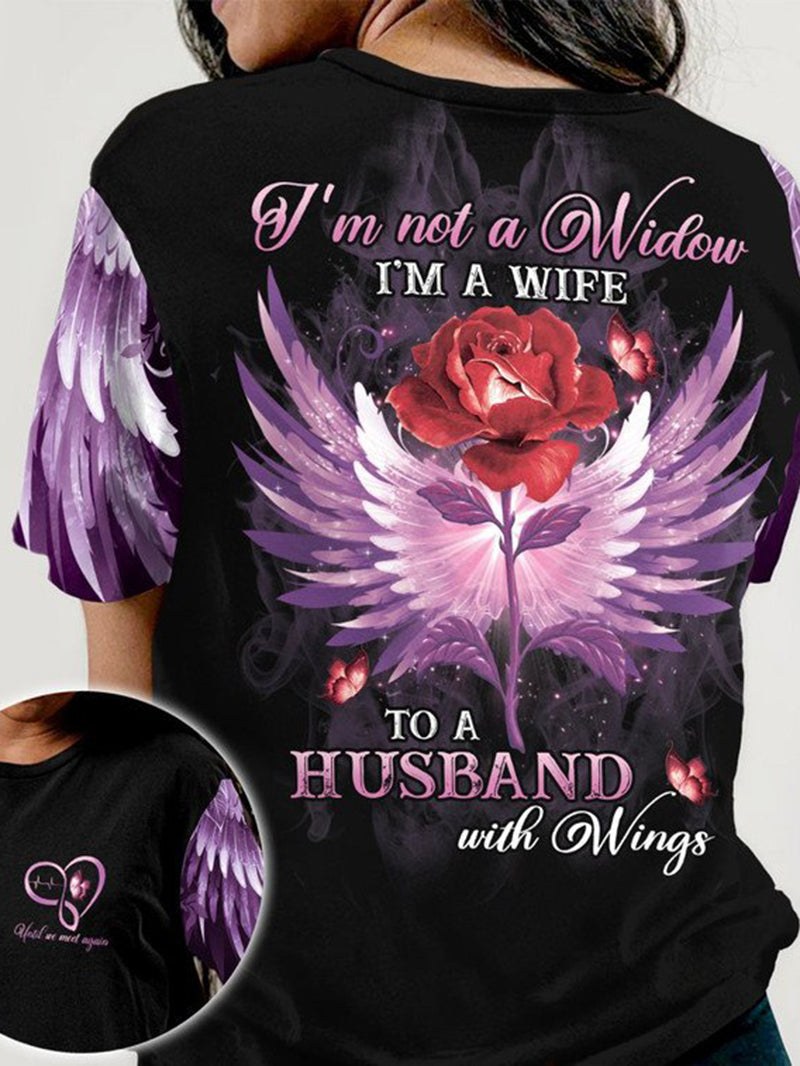 Beautiful Sentences Printed Casual T-Shirt