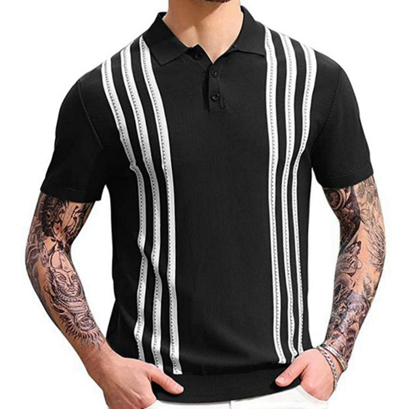 Noble Wear Striped Casual Polo