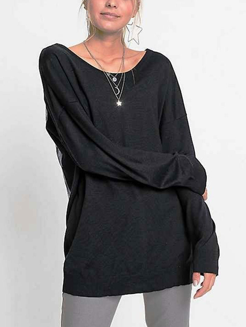 Angel Wings Print Round Neck T-Shirt