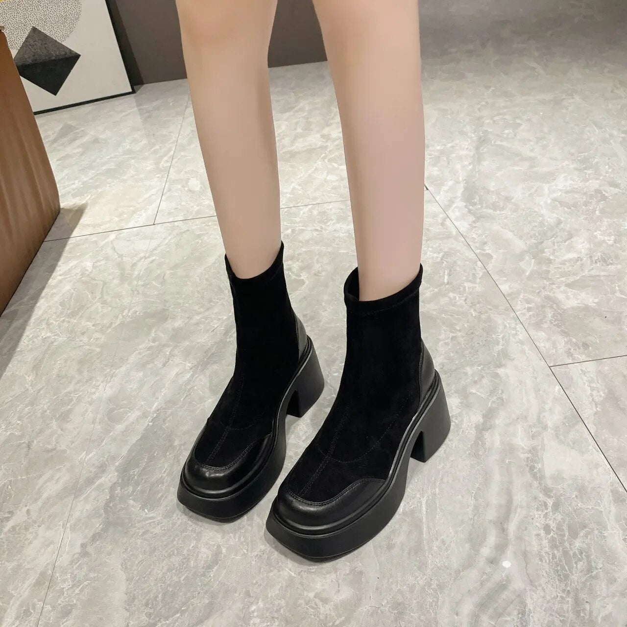 Camila Suede Platform Boots