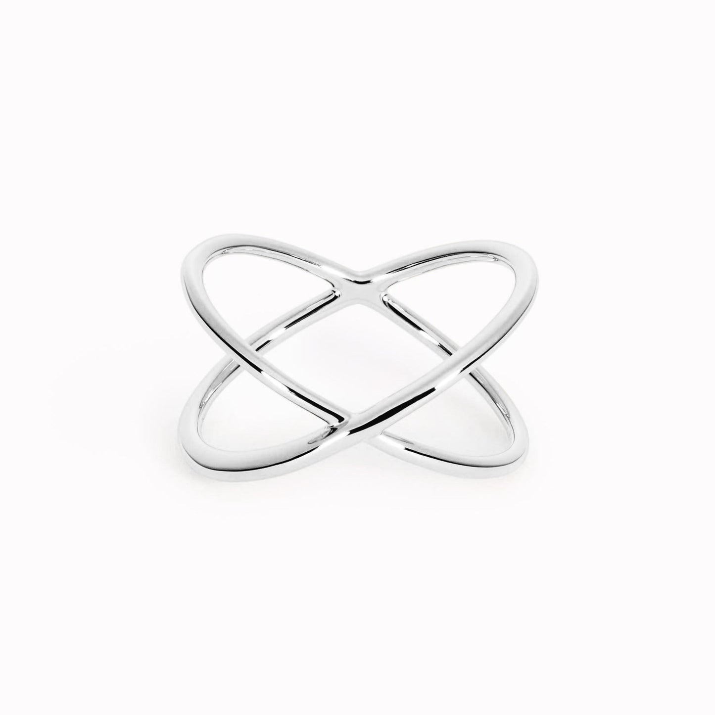 Criss Cross Ring Silver - Anina