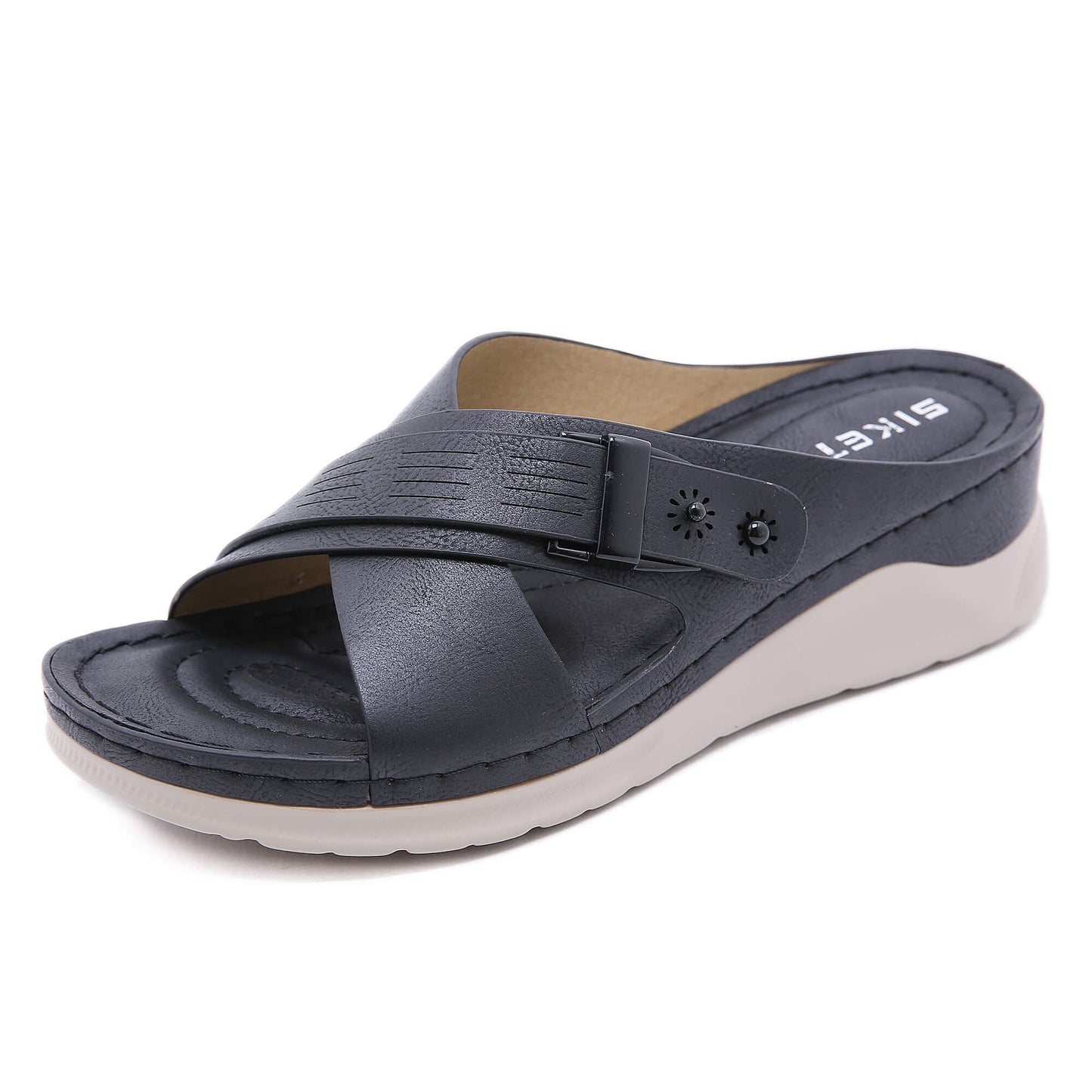 Cutout Crisscross Jolie Sandals - SIKETU