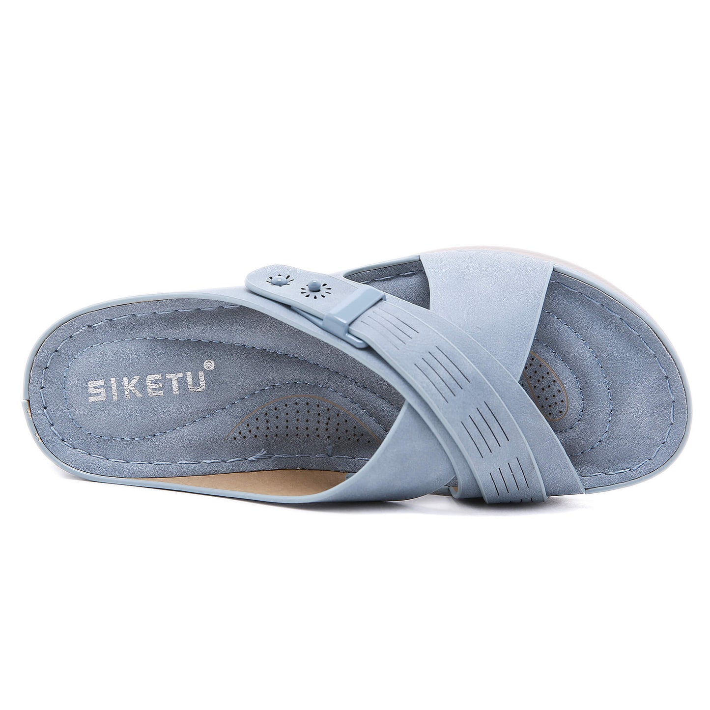 Cutout Crisscross Jolie Sandals - SIKETU