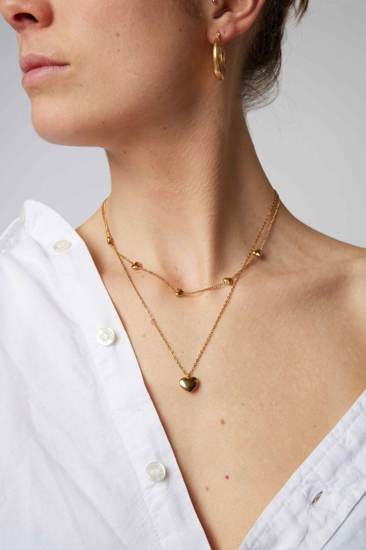 Double Heart Necklace