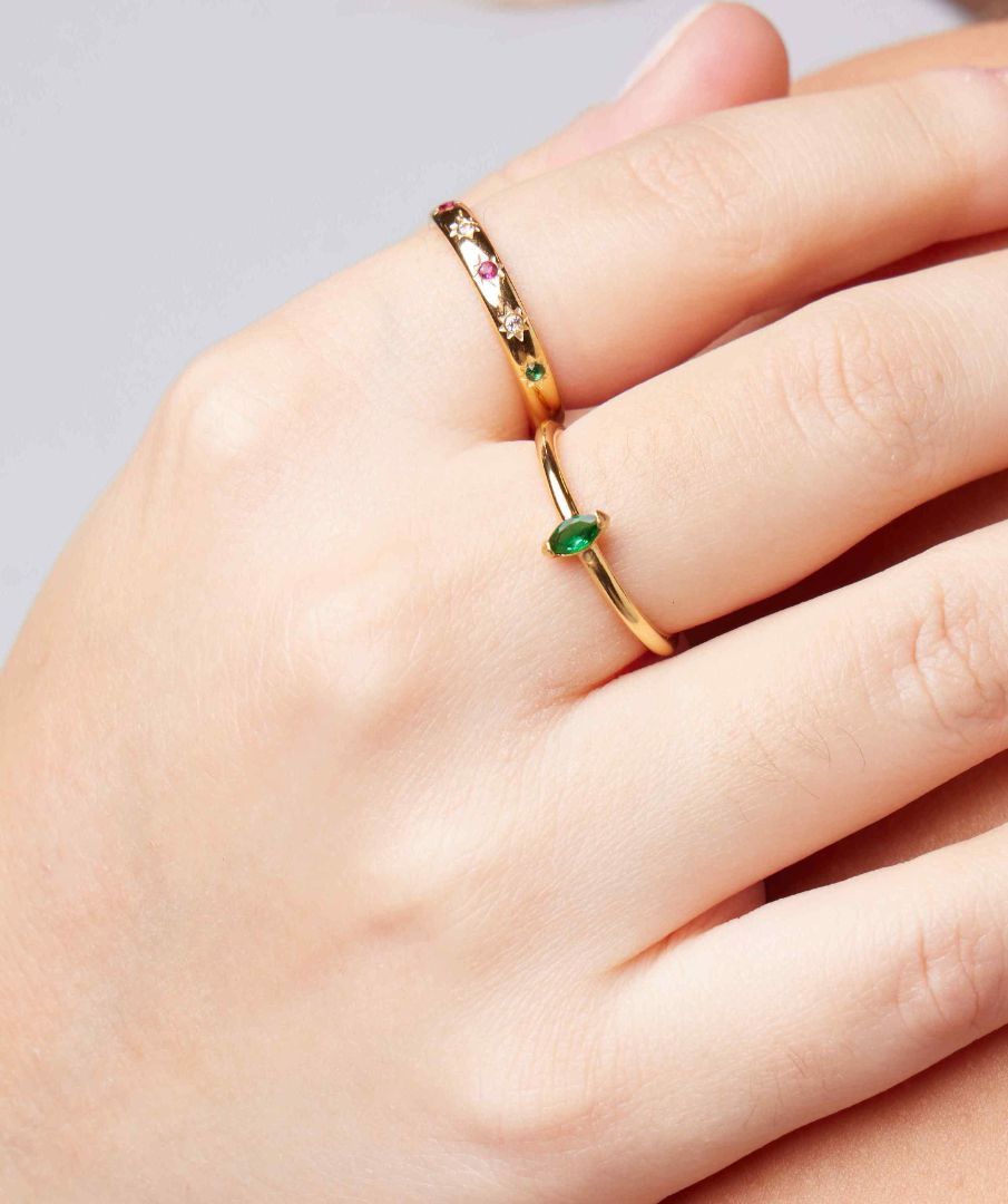 Emerald Romance Ring