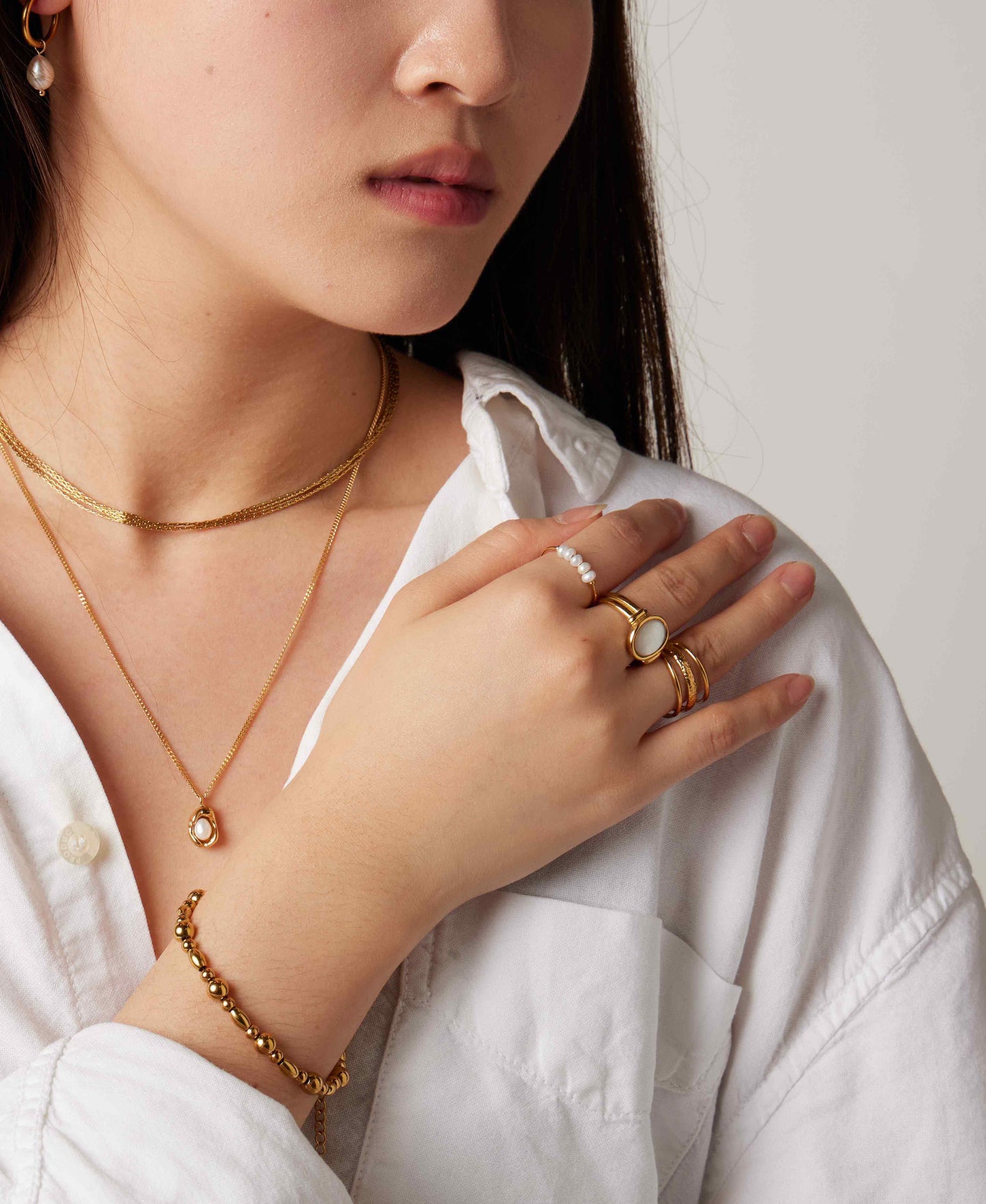 Pearled Tears Ring
