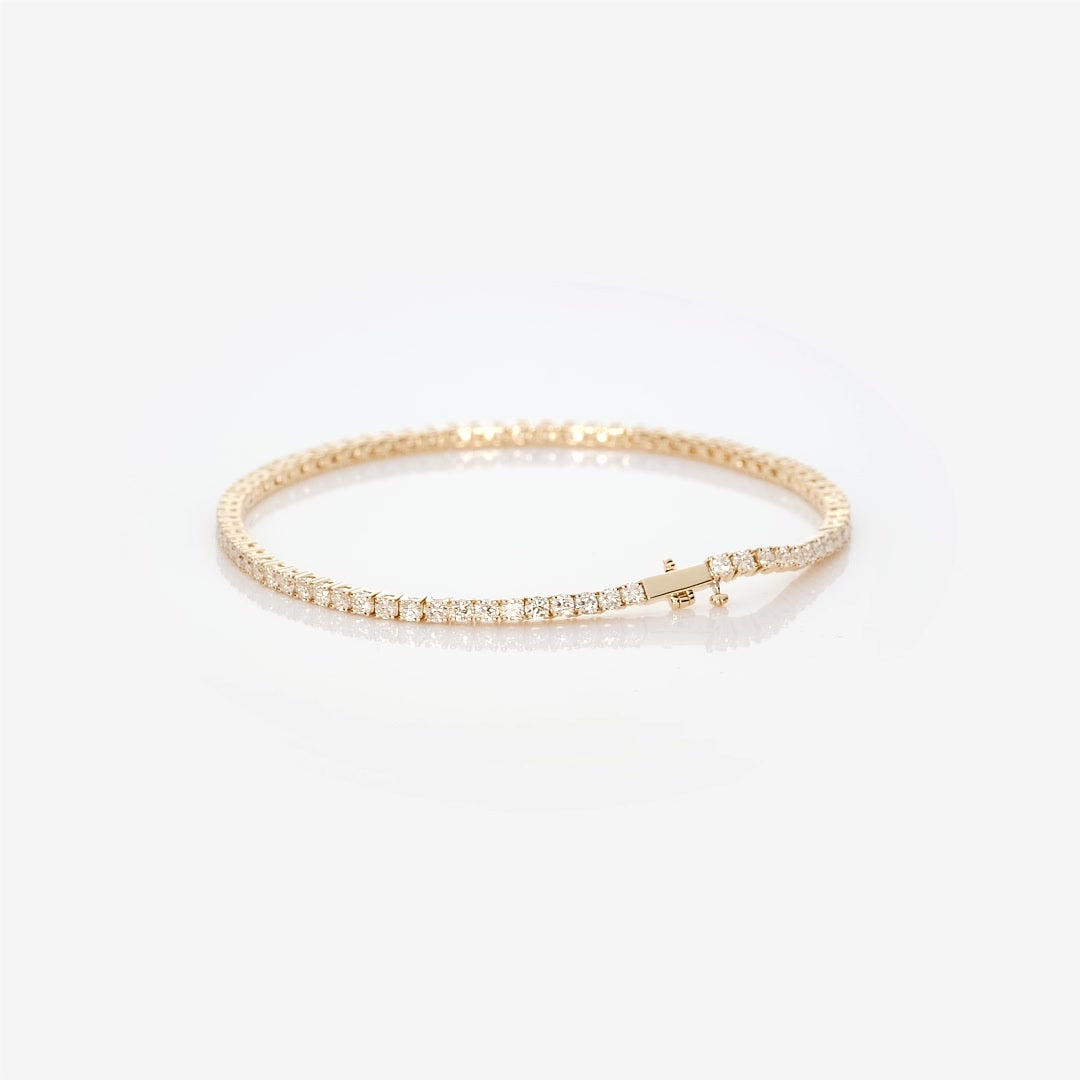 Diamond Tennis Bracelet 14k Yellow Gold (3.0 ct tw, 7 inches)