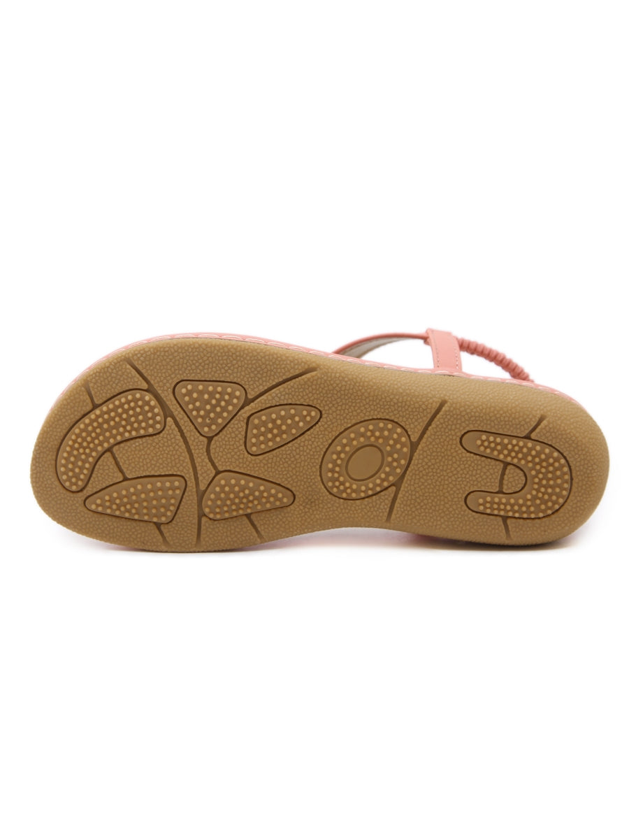 SIKETU | SIGNATURE T-STRAP PEACH SLINGBACK SANDAL