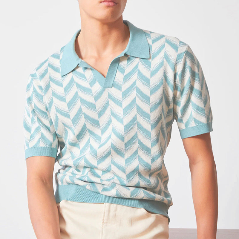 Noble Wear V-neck Polo Shirt