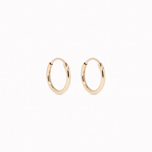 14k Gold Hoops 10mm - Sonia
