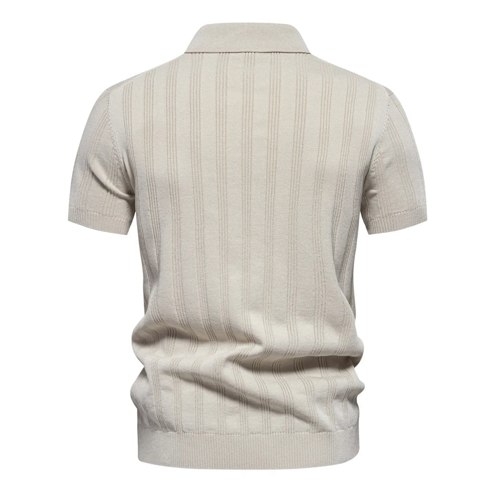 Noble Wear London Ribbed Knit Polo