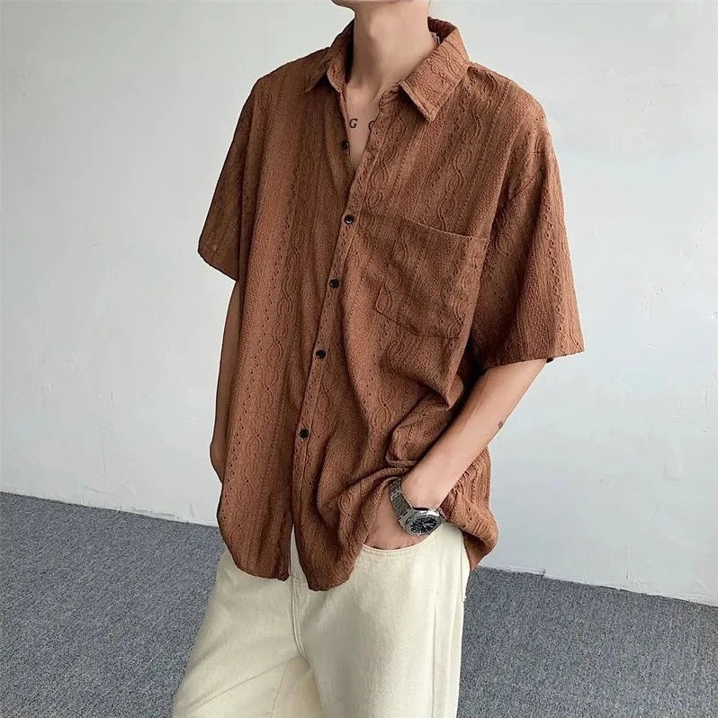 Noble Wear Osaka Half-Sleeved Linen Shirt
