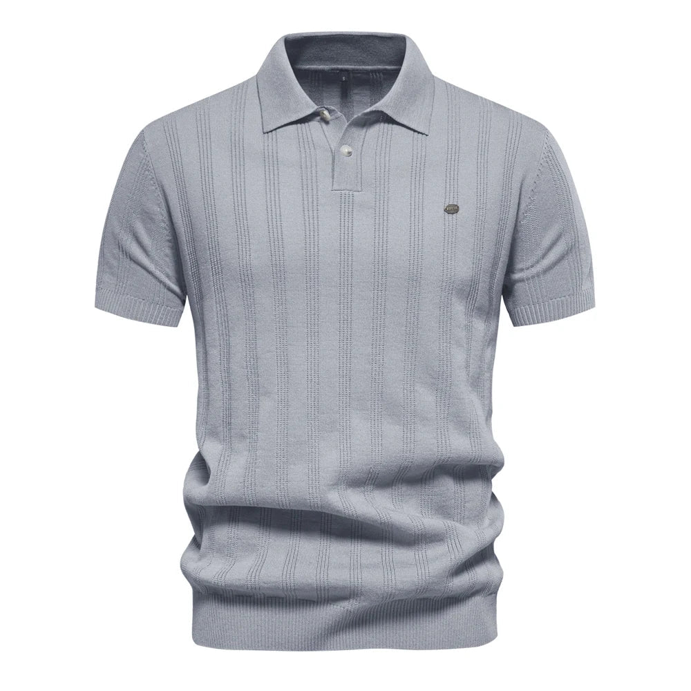 Noble Wear London Ribbed Knit Polo