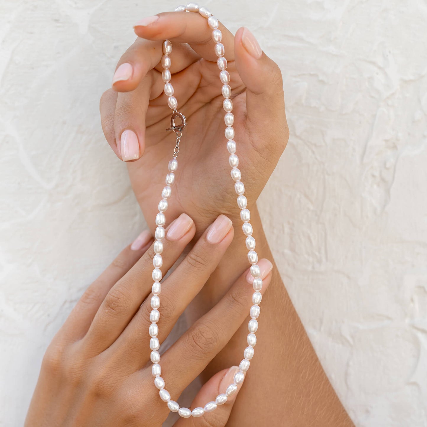 Pearl Necklace Silver - Astrid