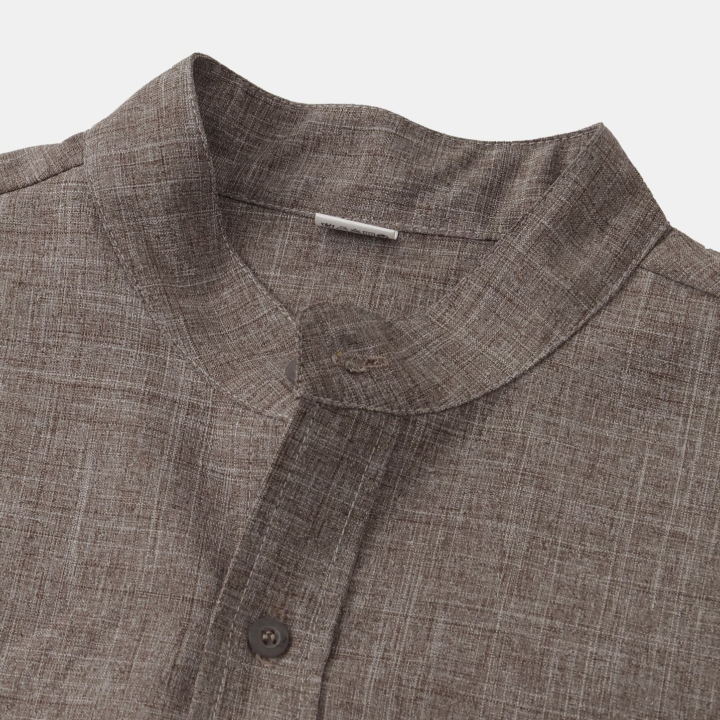 Noble Wear Solid Color Cotton Button Up