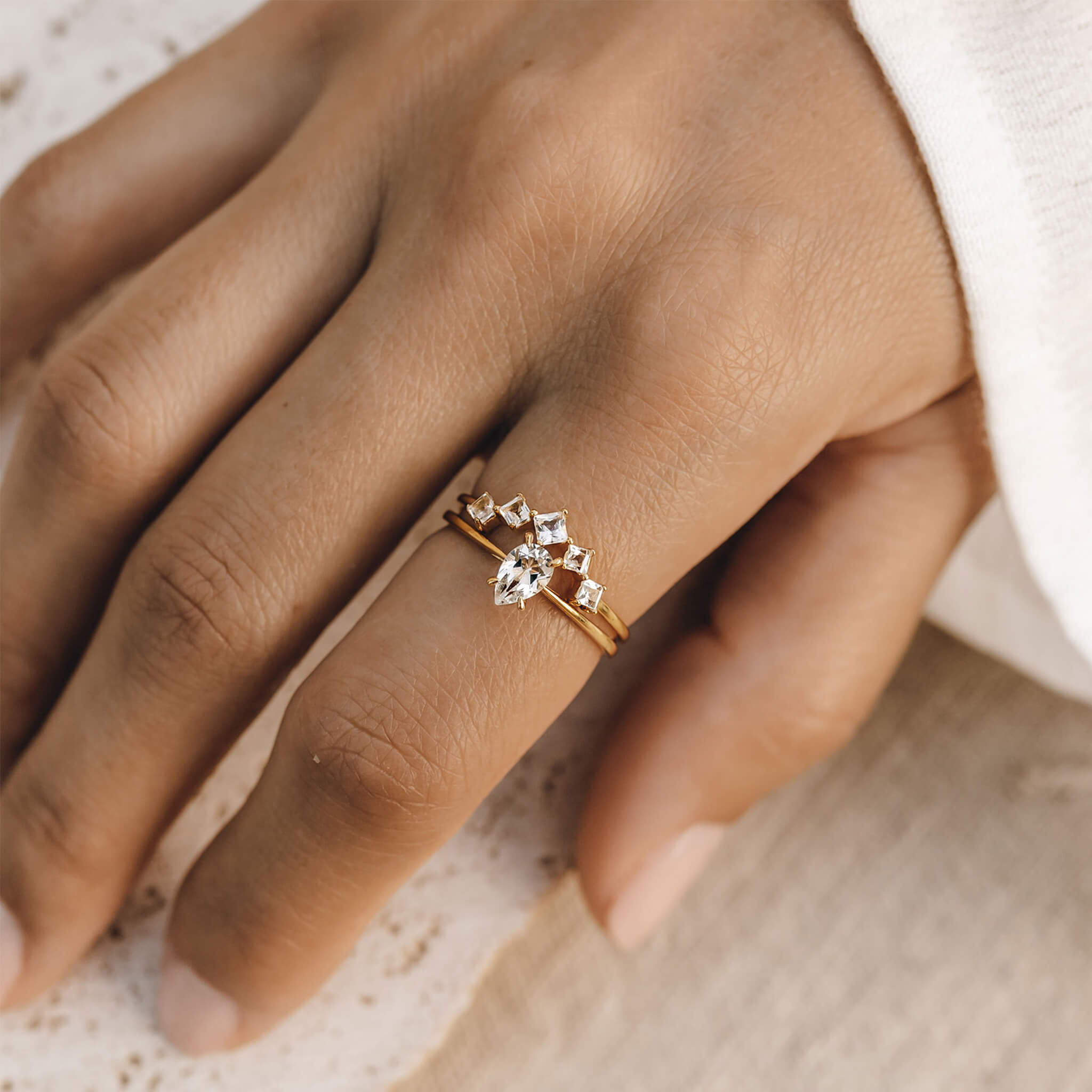 Nesting Ring Set Gold - Aurora & Martine