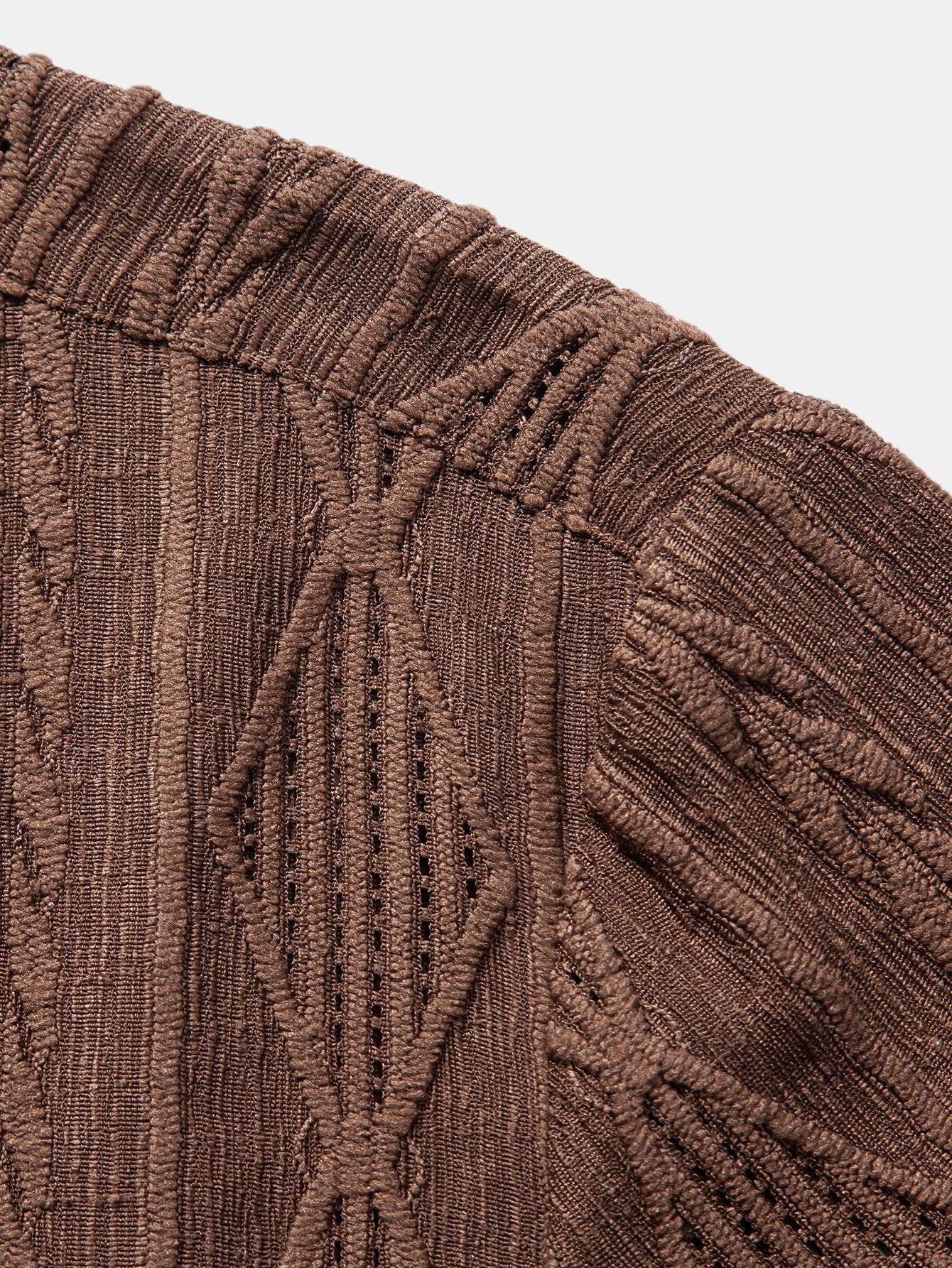 Noble Wear  Geometric Jacquard Cuban Shirt