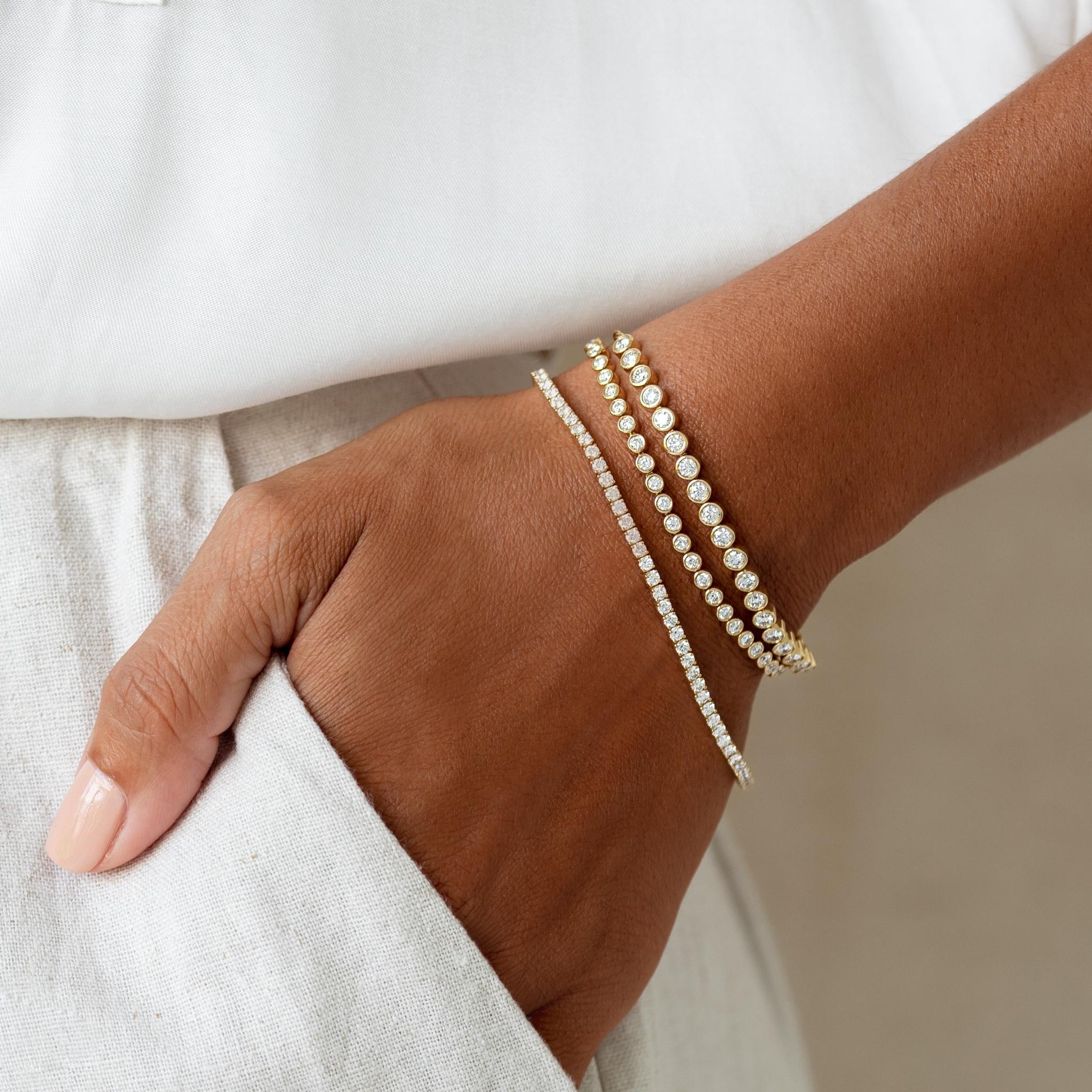 Diamond Tennis Bracelet 14k Yellow Gold (2.77 ct tw, 6.5 inches)
