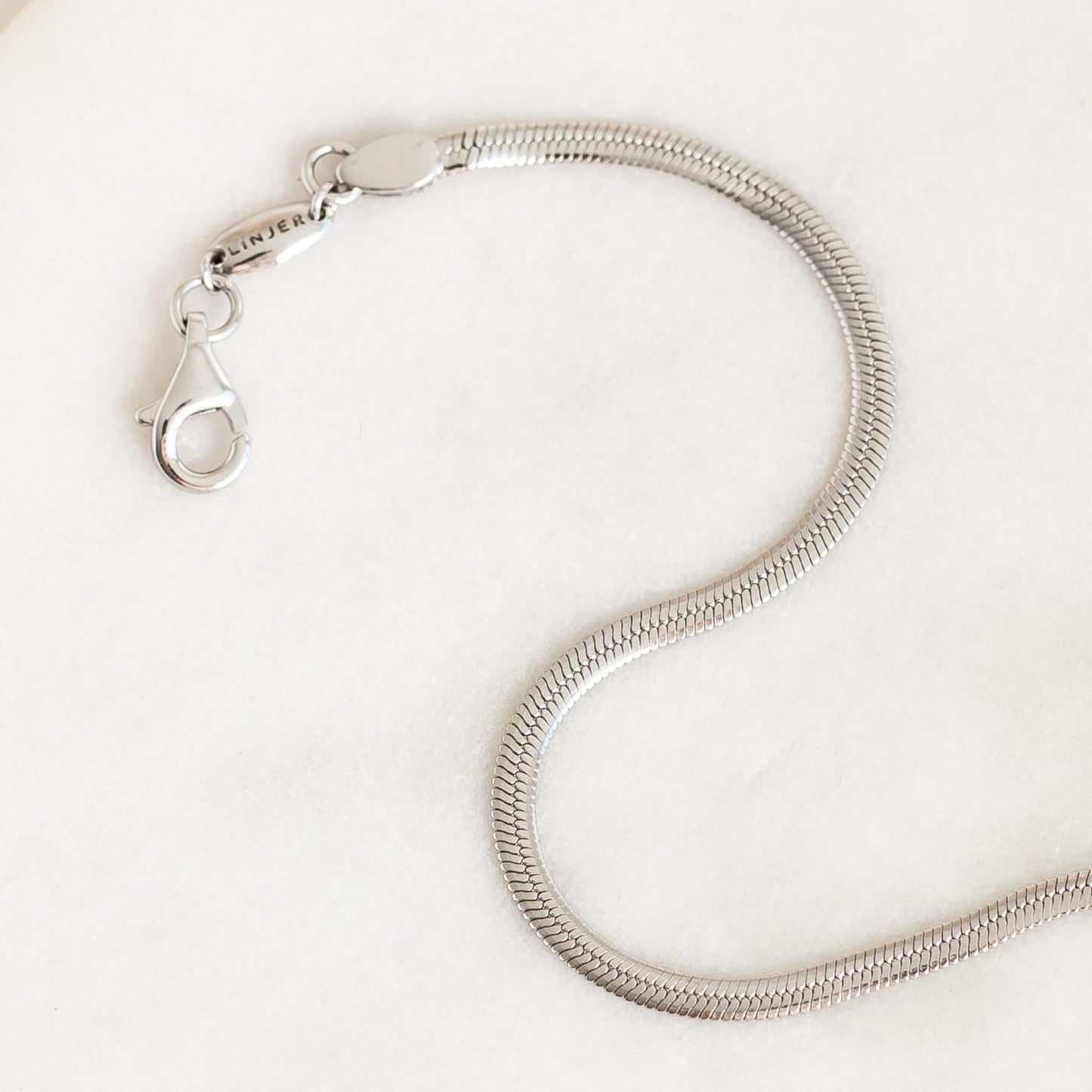 Snake Chain Bracelet Silver