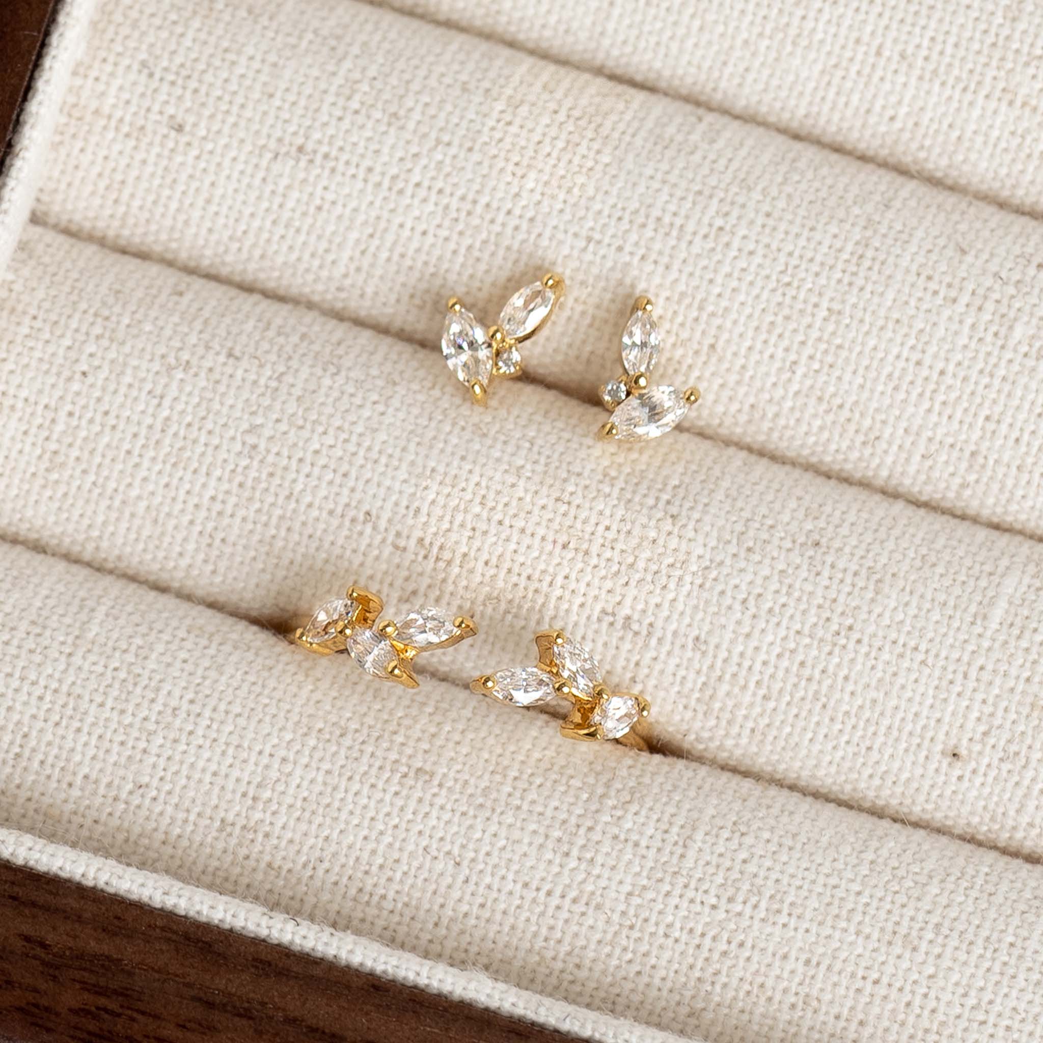 Leaf Ring and Earring Set - Ada & Selma