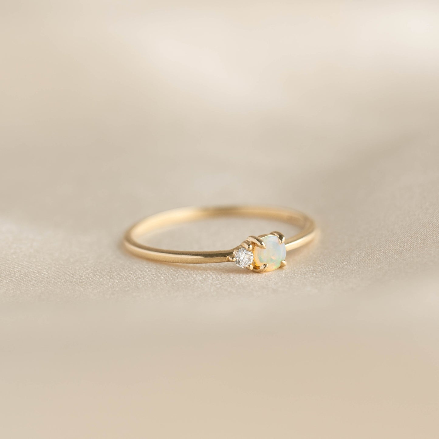 Opal and Diamond Ring - Arete