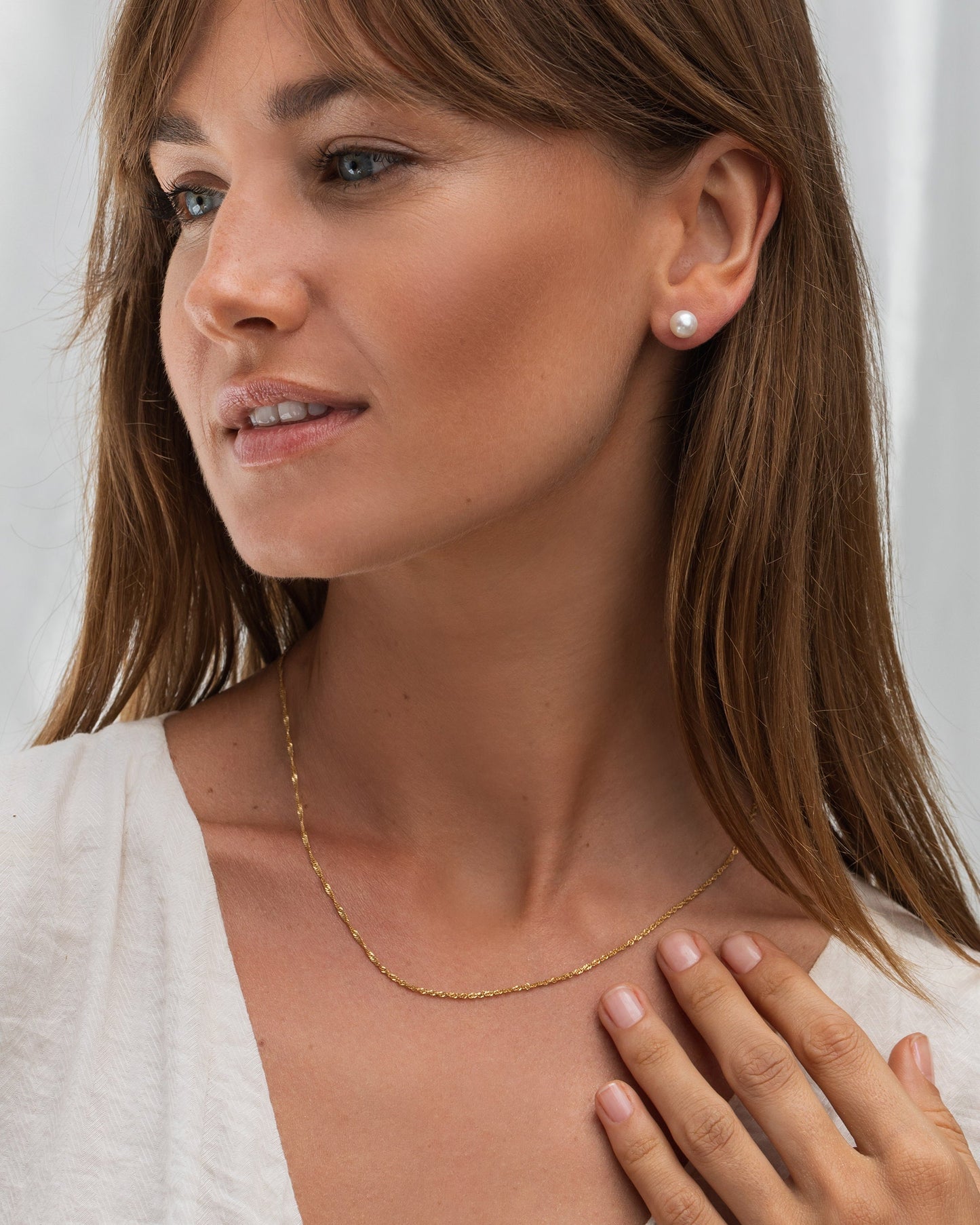 Silver Singapore Chain - Leknes