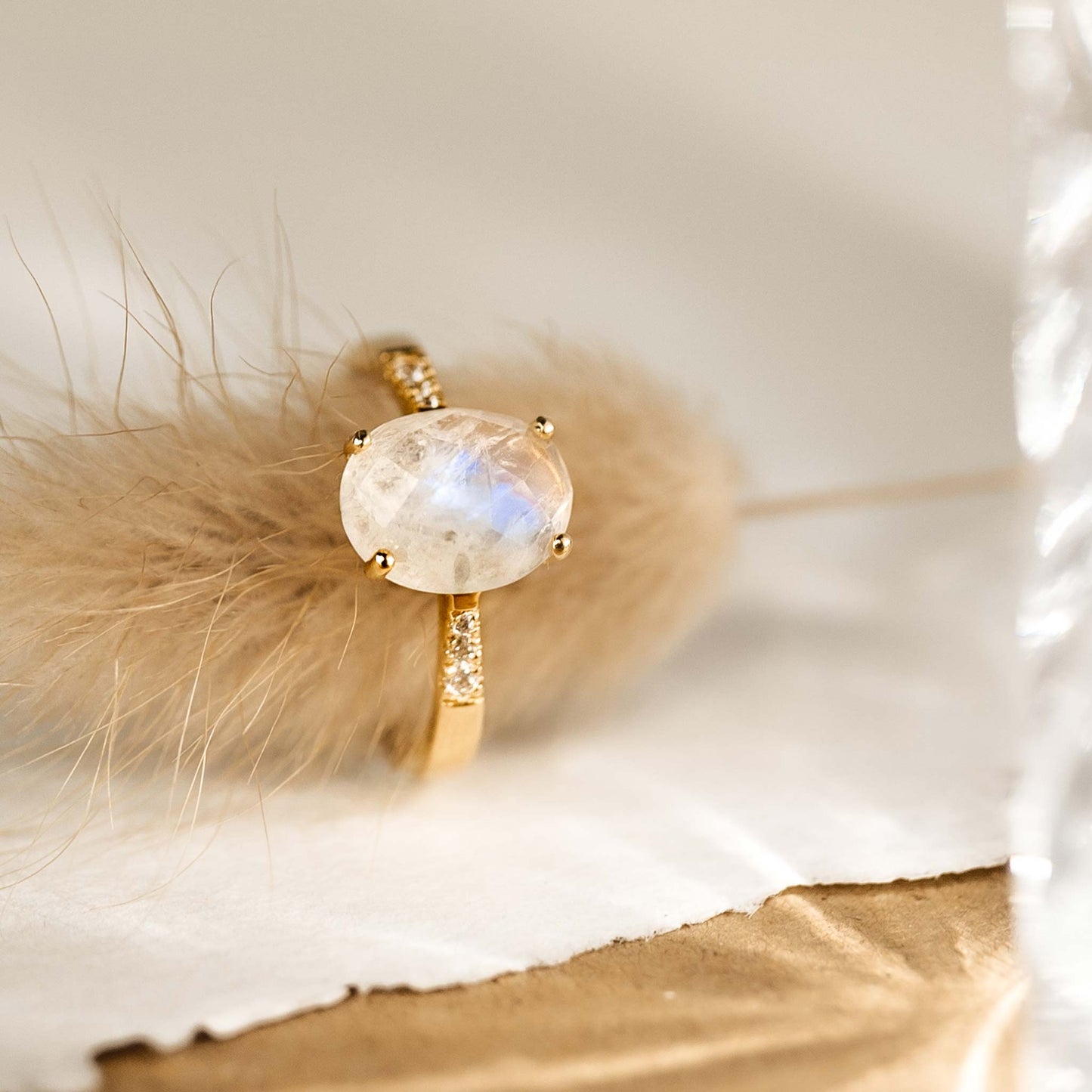 Moonstone Ring - Serena
