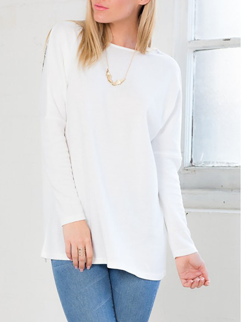 Angel Wings on Back V-neck T-shirt