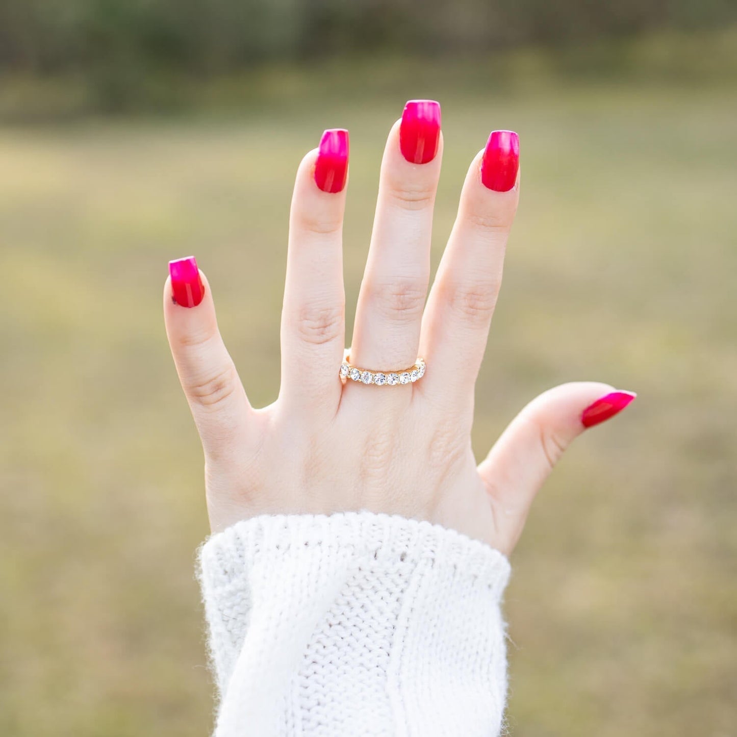 Gold Crystal Ring