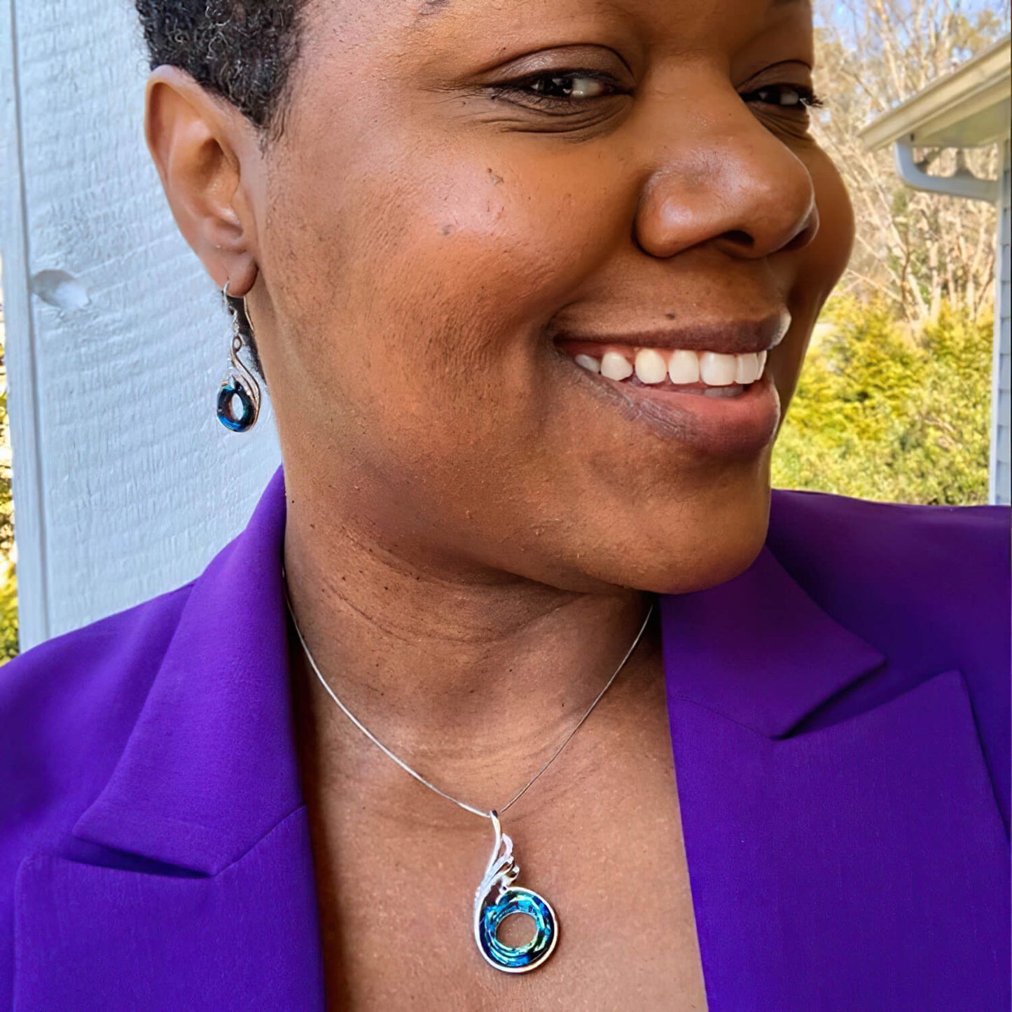 Rise of the Phoenix Blue Necklace