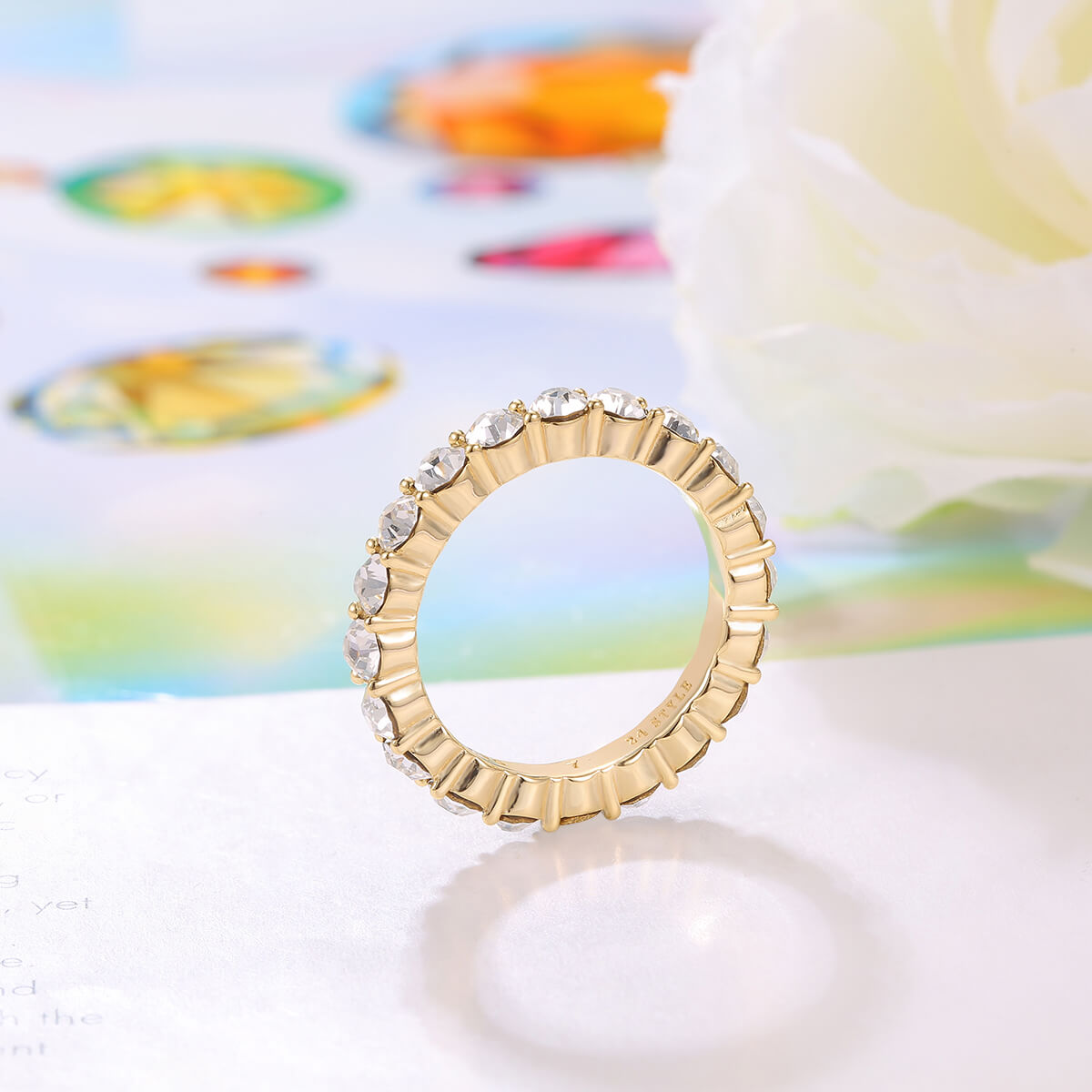 Gold Crystal Ring