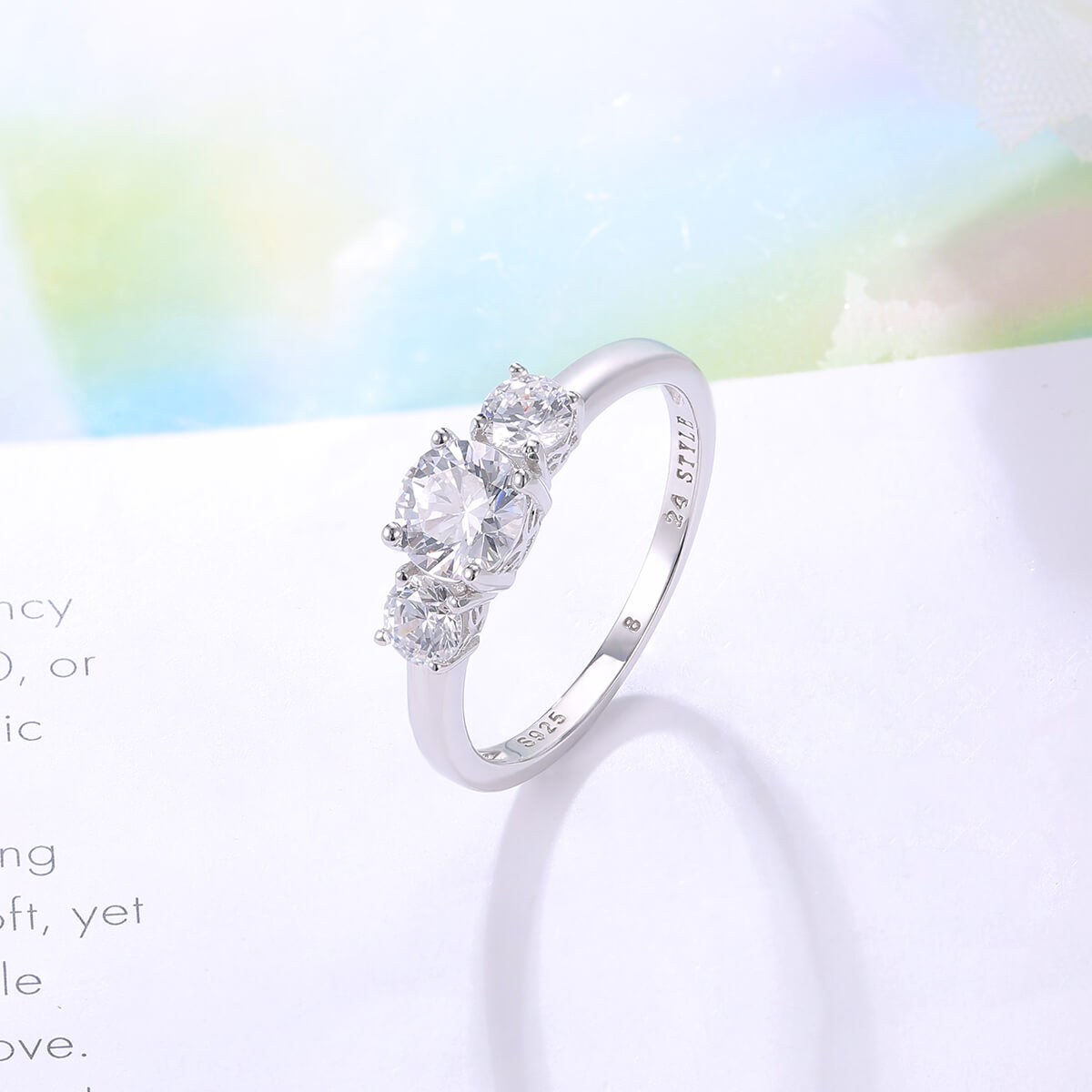 Three Stone Engagement Ring