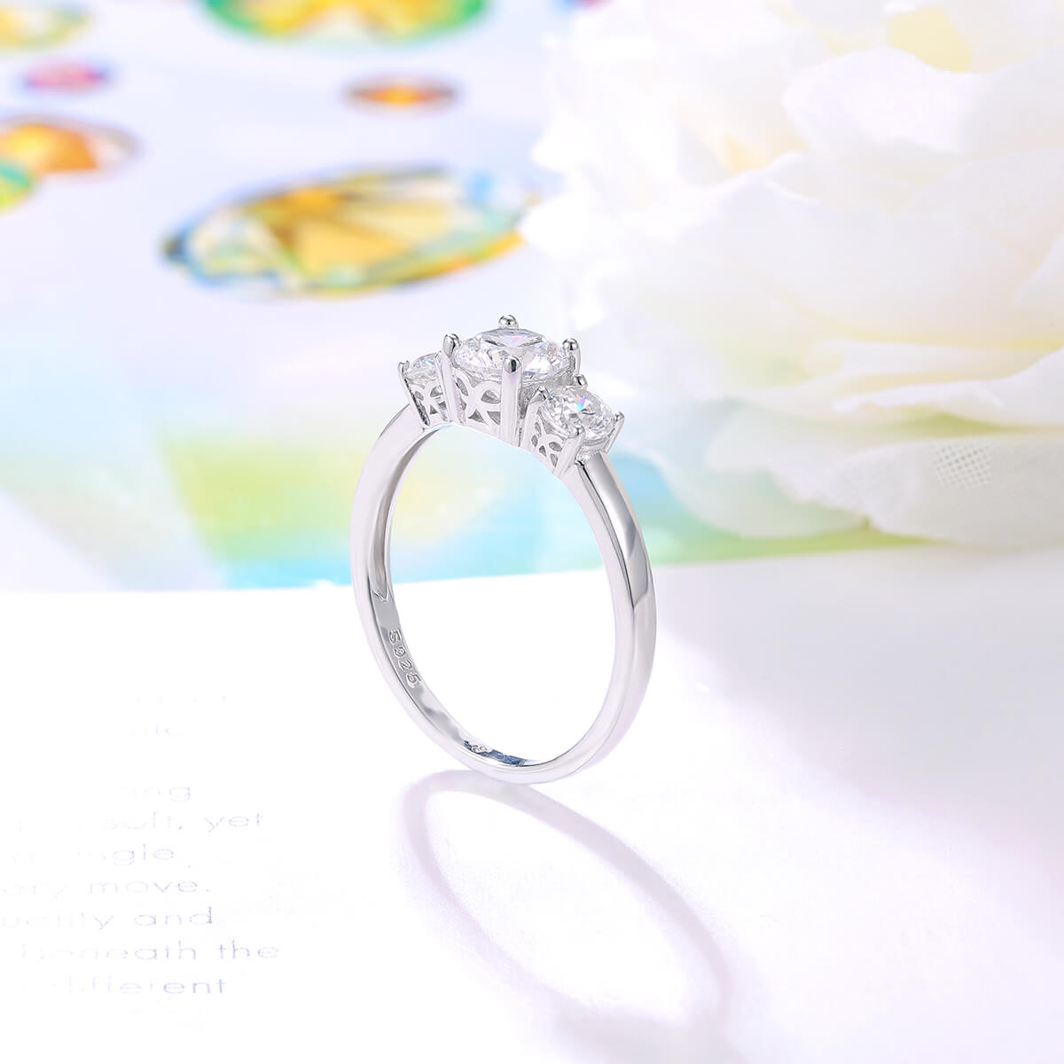 Three Stone Engagement Ring